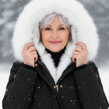 Ceridwen™ | Faux-fur hooded drawstring parka coat