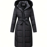 Mara™ | Elegant Mid-Length Coat with Hood