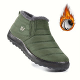 Apollonia™ | Quilted plush-lined slip-on ankle snow boots