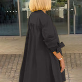 Tina™ | Flared Cotton Shirt Jacket