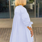 Tina™ | Flared Cotton Shirt Jacket