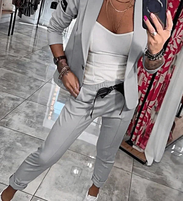 Tracy™ | Blazer Set and Fluid Pants