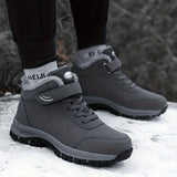 Benedetta™ | Plush-lined hook-and-loop lace-up hiking ankle boots