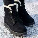 Marietta™ | Lace-Up Fleece-Lined Winter Ankle Boots
