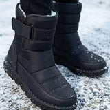 Oksana™ | Quilted hook-and-loop plush-lined snow boots