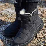 Marcelle™ | Quilted Fleece-Lined Strap Winter Boots