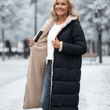Helena™ | Hooded sherpa-lined puffer coat