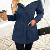Vera™ | Sherpa-Lined Drawstring-Waist Parka Coat