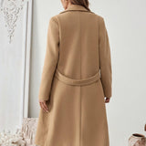 Mery™ | Notched-Lapel Button-Tab Tailored Coat
