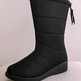 Calanthe™ | Quilted tassel-drawstring mid-calf winter boots