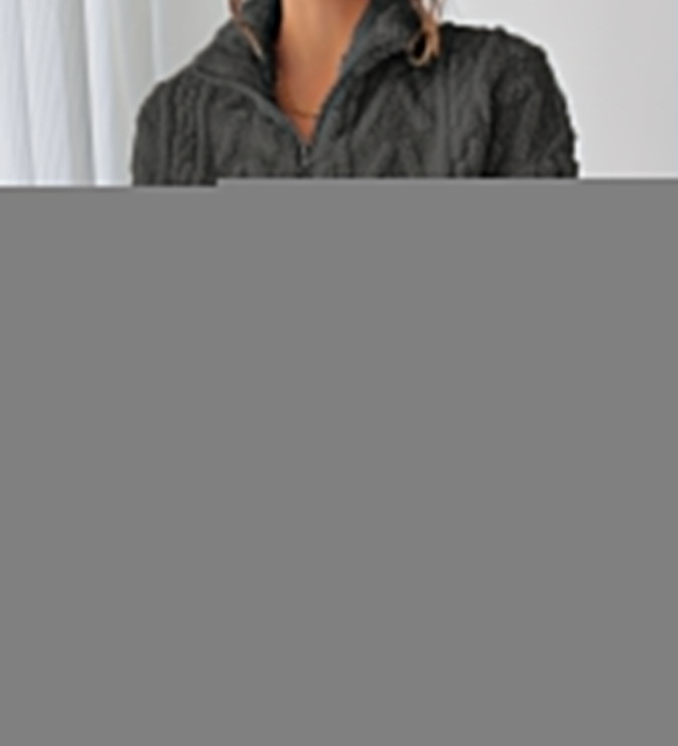 Charline™ | Textured Sherpa Half-Zip Pullover