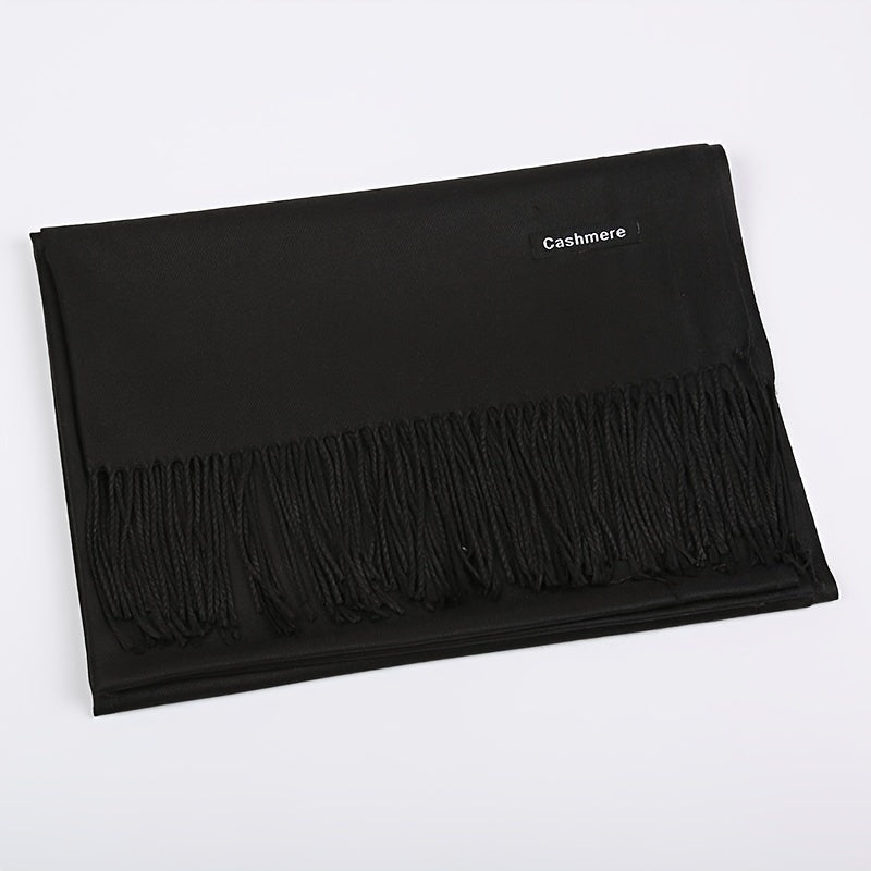 Classic Warm Cashmere Winter Scarf