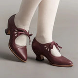 Lilly™ | Elegant Vintage Leather Heels