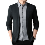 2-in-1 Shirt and Knit Jacket Combo