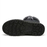 Laura™ | Faux-fur trim buckle winter boots