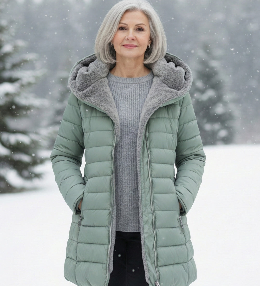 Grazia™ | Hooded fleece-lined puffer coat