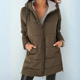 Giselle™ | Hooded Quilted Longline Puffer Coat