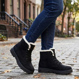 Marietta™ | Lace-Up Fleece-Lined Winter Ankle Boots