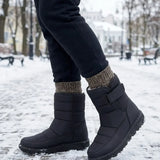 Oksana™ | Quilted hook-and-loop plush-lined snow boots