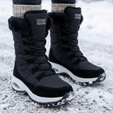 Cecilia™ | Faux-fur cuff lace-up mid-calf snow boots