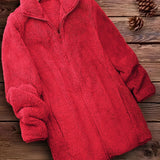 Yara™ | Elegant Zip-Up Fleece Coat