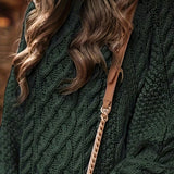 Liana™ | Elegant Cable Knit Sweater