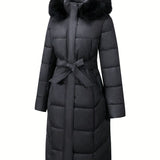 Mara™ | Elegant Mid-Length Coat with Hood