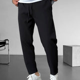 Chic Drawstring Tapered Pants
