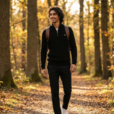 Aiden | Men's Ribbed Knit Zip-Up Sweater