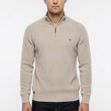 Aiden | Men's Ribbed Knit Zip-Up Sweater