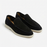 Alejandro Men's Casual Moccasins with Contrast Sole and Visible Stitching