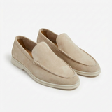 Alejandro Men's Casual Moccasins with Contrast Sole and Visible Stitching