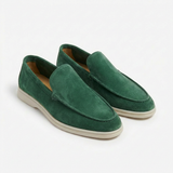 Alejandro Men's Casual Moccasins with Contrast Sole and Visible Stitching