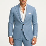 Alejandro | Men's Smart Casual Two-Piece Suit with Classic Lapel and Contrast Buttons