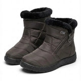 Cendy™ | Quilted Fleece-Lined Zip Ankle Boots
