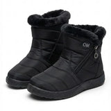 Cendy™ | Quilted Fleece-Lined Zip Ankle Boots
