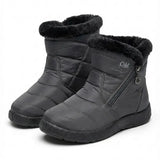 Cendy™ | Quilted Fleece-Lined Zip Ankle Boots