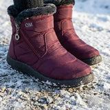 Cendy™ | Quilted Fleece-Lined Zip Ankle Boots