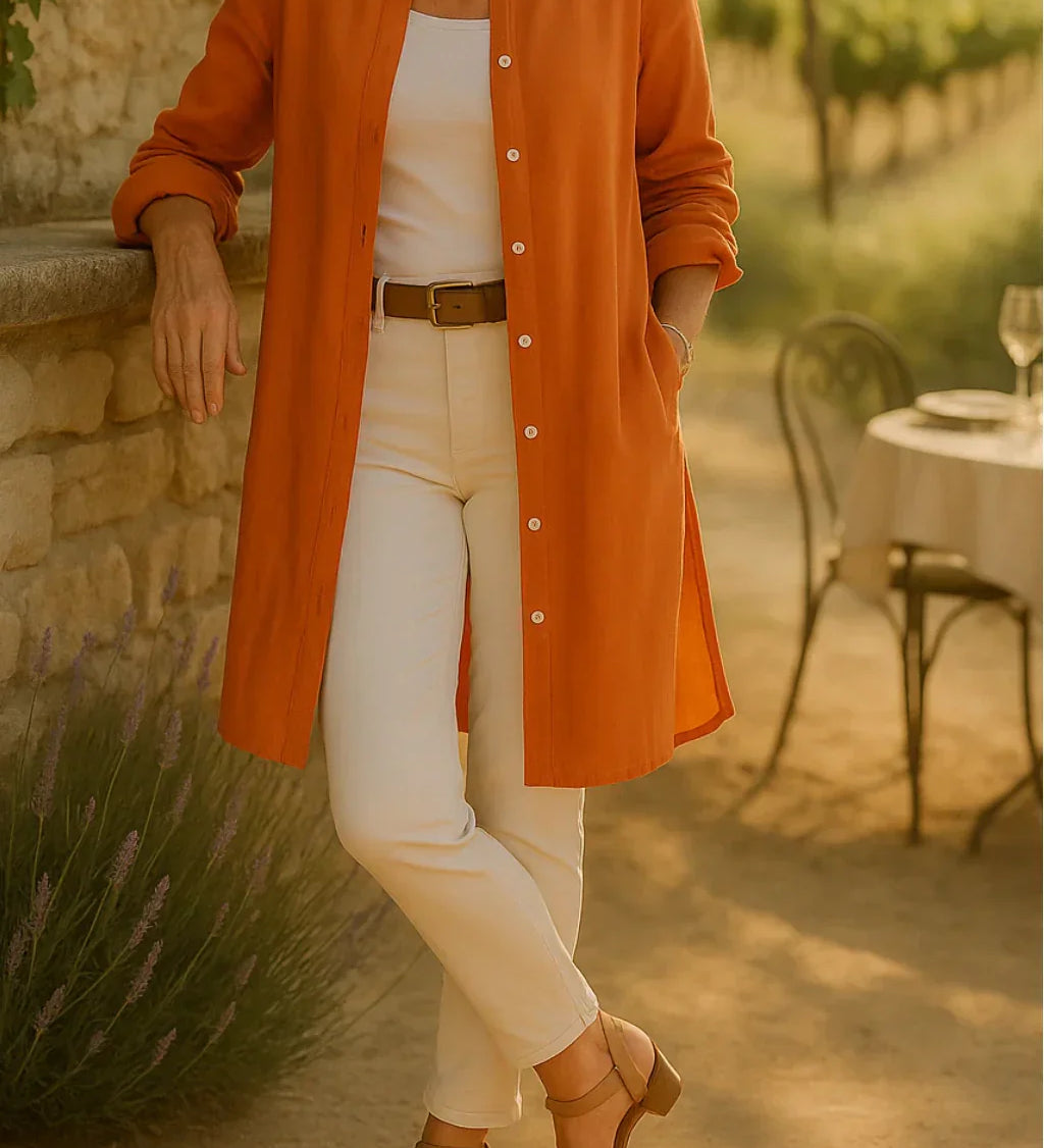Camilya™ | Flared Cotton Shirt
