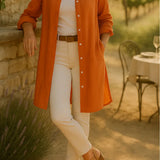 Camilya™ | Flared Cotton Shirt