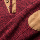 Carlton | Men's Sweater with Buttoned Neck and Extra Button Detail