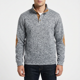 Carlton | Men's Sweater with Buttoned Neck and Extra Button Detail