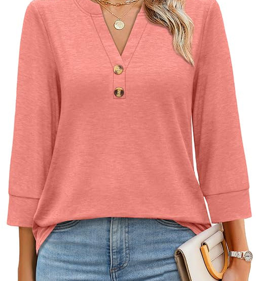 Floral Print Boho V-Neck Button Blouse