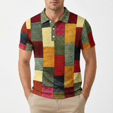 Danny | Short Sleeve Patchwork Design Polo for Men