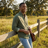Diego | Men's Button-Down Collar Shirt with Pocket | Casual