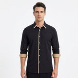 Diego | Men's Shirt with Contrast Details and Classic Collar | Elegant
