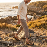 Diego Men's Closed Sandals with Perforated Design and Reinforced Toe | Perfect for Outdoor Use