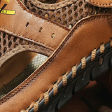 Diego Men's Closed Sandals with Perforated Design and Reinforced Toe | Perfect for Outdoor Use