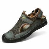Diego Men's Closed Sandals with Perforated Design and Reinforced Toe | Perfect for Outdoor Use