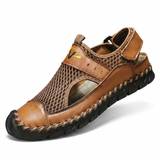 Diego Men's Closed Sandals with Perforated Design and Reinforced Toe | Perfect for Outdoor Use